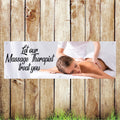 BAN060 Massage Therapist Available Here Advertising PVC Banner Indoor/Outdoor Waterproof with Eyelets 5 Sizes Available