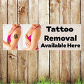 BAN077 Tattoo Removable Available Here Advertising PVC Banner Indoor/Outdoor Waterproof with Eyelets 5 Sizes Available