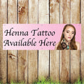 BAN078 Henna Tattoo Available Here Advertising PVC Banner Indoor/Outdoor Waterproof with Eyelets 5 Sizes Available