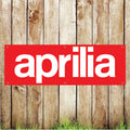 BAN092 Aprilia Car Garage Advertising PVC Banner Indoor/Outdoor Waterproof with Eyelets 5 Sizes Available