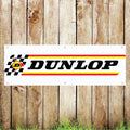 BAN097 Dunlop Car Garage Advertising PVC Banner Indoor/Outdoor Waterproof with Eyelets 5 Sizes Available