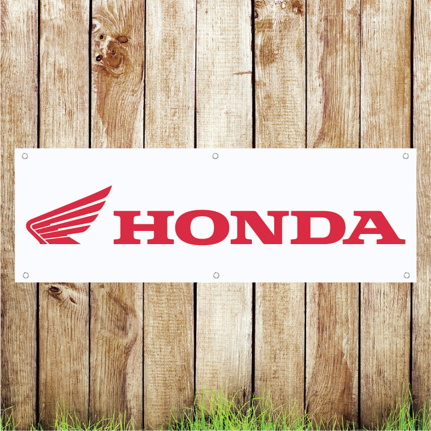 BAN102 Honda Car Garage Advertising PVC Banner Indoor/Outdoor Waterproof with Eyelets 5 Sizes Available