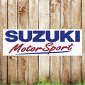 BAN103 Suzuki Motor Sport Garage Advertising PVC Banner Indoor/Outdoor Waterproof with Eyelets 5 Sizes Available