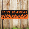 BAN106 Happy Halloween Advertising PVC Banner Indoor/Outdoor Waterproof with Eyelets 5 Sizes Available
