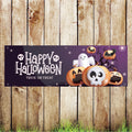 BAN119 Happy Halloween Advertising PVC Banner Indoor/Outdoor Waterproof with Eyelets 5 Sizes Available