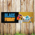 BAN130 Black Friday Advertising PVC Pub Banner Indoor/Outdoor Waterproof with Eyelets 5 Sizes Available
