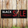 BAN133 Black Friday Sale Advertising PVC Pub Banner Indoor/Outdoor Waterproof with Eyelets 5 Sizes Available