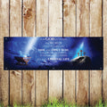 BAN134 Christian Worship Advertising PVC Banner Indoor/Outdoor Waterproof with Eyelets 5 Sizes Available