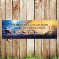 BAN135 Christian Worship Advertising PVC Banner Indoor/Outdoor Waterproof with Eyelets 5 Sizes Available