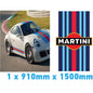 BKRBS01-05 Martini Racing Style Black Bonnet Stripe For Porsche