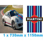 BKRBS01-05 Martini Racing Style Black Bonnet Stripe For Porsche