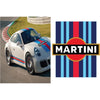 BKRBS01-05 Martini Racing Style Black Bonnet Stripe For Porsche