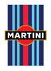 BKRBS02 Martini Racing Style Black Bonnet Stripe For Porsche