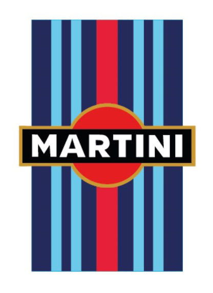 BKRBS02 Martini Racing Style Black Bonnet Stripe For Porsche