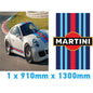 BKRBS02 Martini Racing Style Black Bonnet Stripe For Porsche
