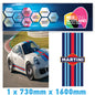 BMRBS05 Martini Racing Style Blue Bonnet Stripe For Porsche