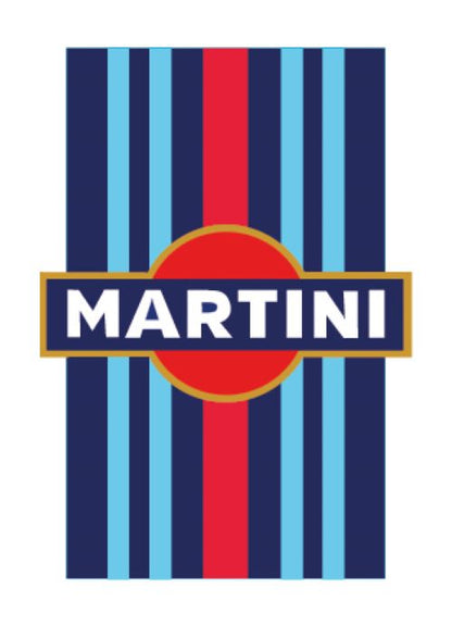 BMRBS02 Martini Racing Style Blue Bonnet Stripe For Porsche