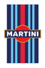BMRBS04 Martini Racing Style Blue Bonnet Stripe For Porsche