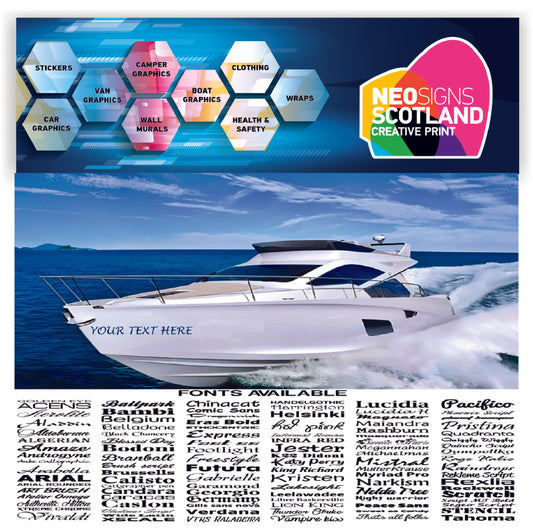BN03 1000mm boat watercraft names SIngle Colour