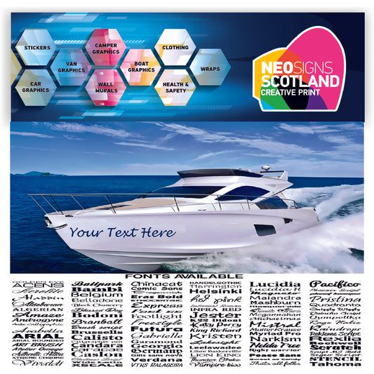 BN04 1500mm boat watercraft names SIngle Colour