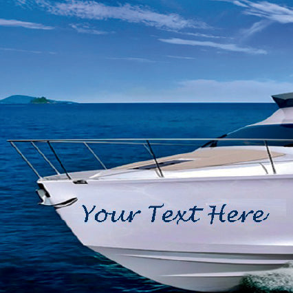 BN04 Boat Name Graphics Vinyl Printed Various Colour