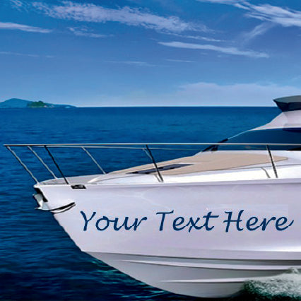BN05 Boat Name Graphics Vinyl Printed Various Colour