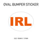 BS04 Ireland - White Oval Sticker 180mm x 137mm
