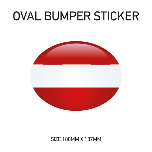 BS20 Austria - Oval  Sticker 180mm x 137mm
