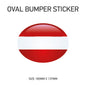 BS20 Austria - Oval  Sticker 180mm x 137mm