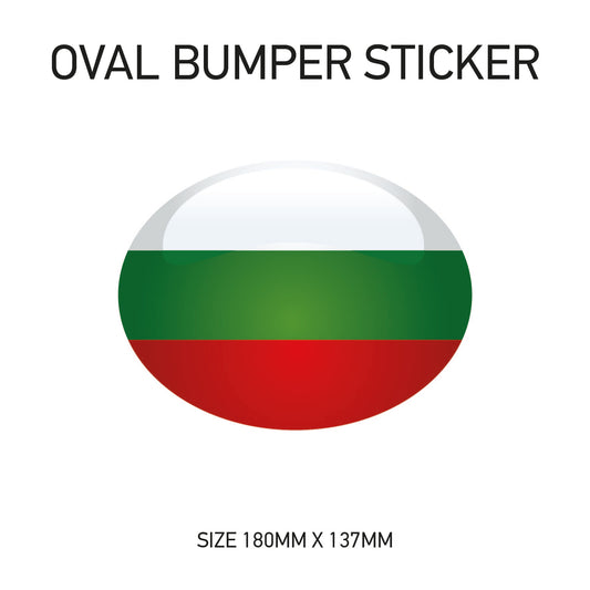 BS22 Bulgaria - Oval  Sticker 180mm x 137mm