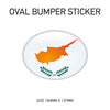 BS24 Cyprus - Oval  Sticker 180mm x 137mm