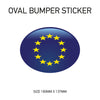 White Oval Bumper Sticker 180mm x 137mm BS01-49