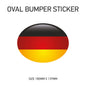 White Oval Bumper Sticker 180mm x 137mm BS01-49