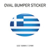 White Oval Bumper Sticker 180mm x 137mm BS01-49