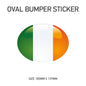 BS31-40 UK Car Van Flag Sticker - White Oval Self-Adhesive Vinyl New GB Vehicles Various Flags Available
