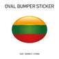 BS31-40 UK Car Van Flag Sticker - White Oval Self-Adhesive Vinyl New GB Vehicles Various Flags Available