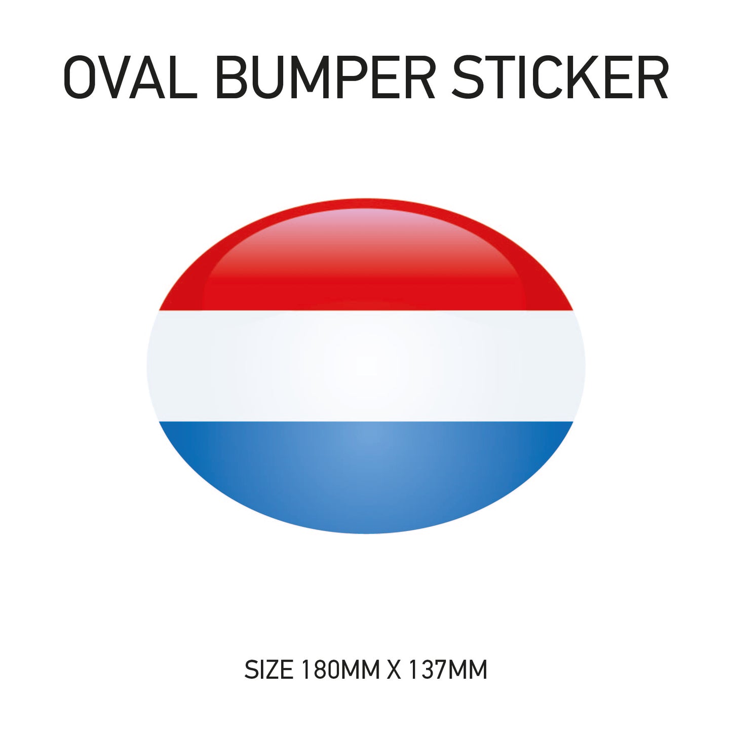 BS31-40 UK Car Van Flag Sticker - White Oval Self-Adhesive Vinyl New GB Vehicles Various Flags Available
