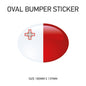 BS31-40 UK Car Van Flag Sticker - White Oval Self-Adhesive Vinyl New GB Vehicles Various Flags Available