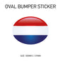 BS31-40 UK Car Van Flag Sticker - White Oval Self-Adhesive Vinyl New GB Vehicles Various Flags Available