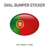 White Oval Bumper Sticker 180mm x 137mm BS01-49