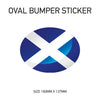 White Oval Bumper Sticker 180mm x 137mm BS01-49