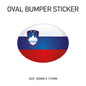 White Oval Bumper Sticker 180mm x 137mm BS01-49