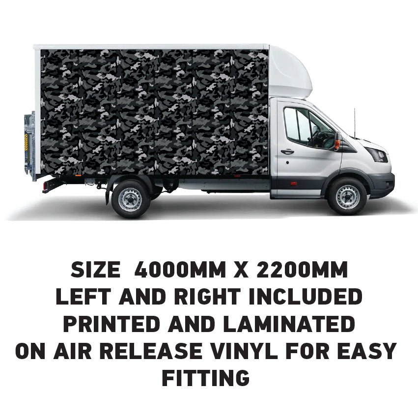 BVW02 Box Van Panel Wrap Sticker 2x4000mm x 2200mm  Waterproof  Easy Fit