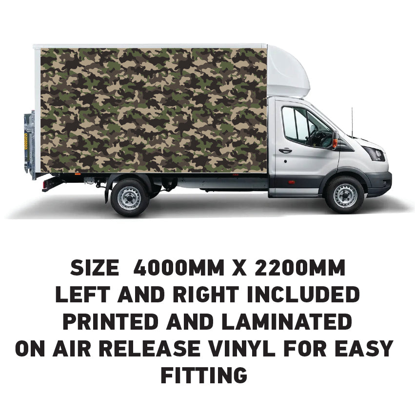 BVW04 Box Van Panel Wrap Sticker 2x4000mm x 2200mm  Waterproof  Easy Fit