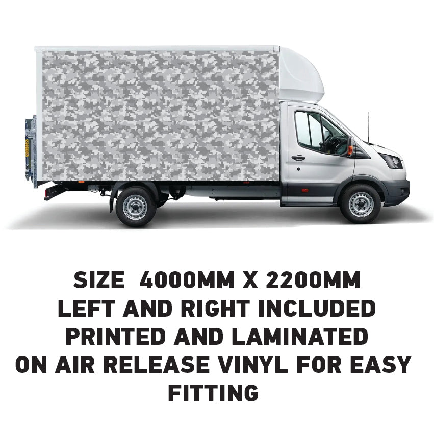 BVW05 Box Van Panel Wrap Sticker 2x4000mm x 2200mm  Waterproof  Easy Fit
