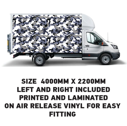 BVW07 Box Van Panel Wrap Sticker 2x4000mm x 2200mm  Waterproof  Easy Fit