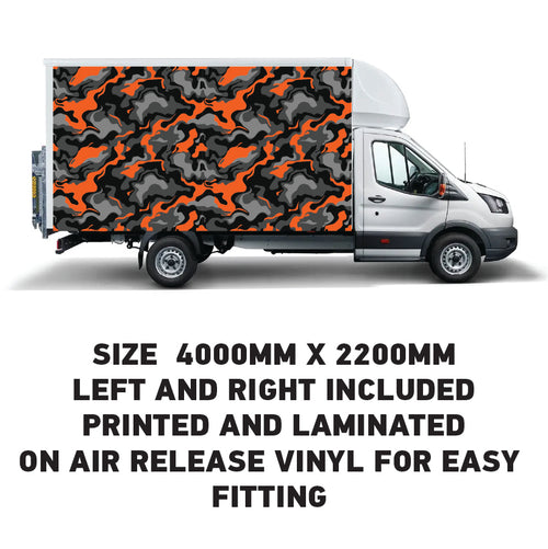 BVW09 Box Van Panel Wrap Sticker 2x4000mm x 2200mm  Waterproof  Easy Fit