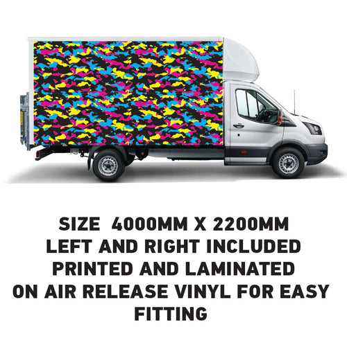 BVW10 Box Van Panel Wrap Sticker 2x4000mm x 2200mm  Waterproof  Easy Fit