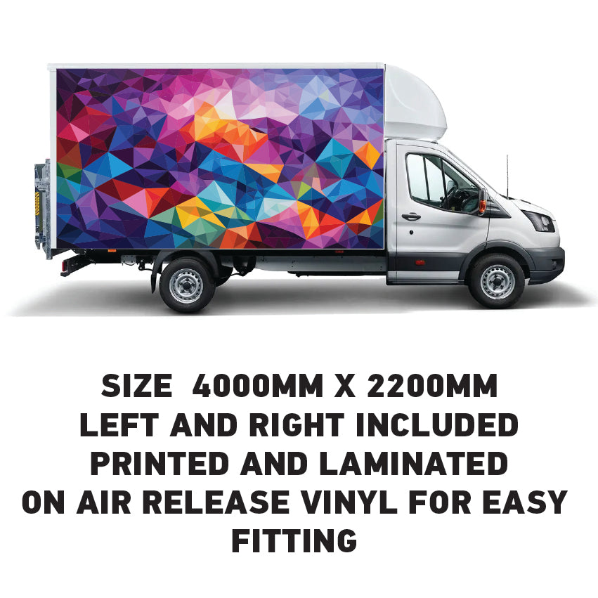 BVW14 Box Van Panel Wrap Sticker 2x4000mm x 2200mm  Waterproof  Easy Fit