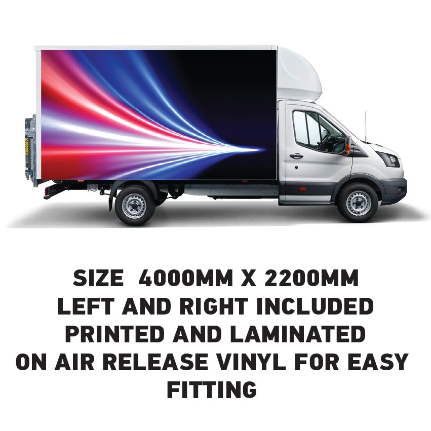 BVW16 Box Van Panel Wrap Sticker 2x4000mm x 2200mm  Waterproof  Easy Fit